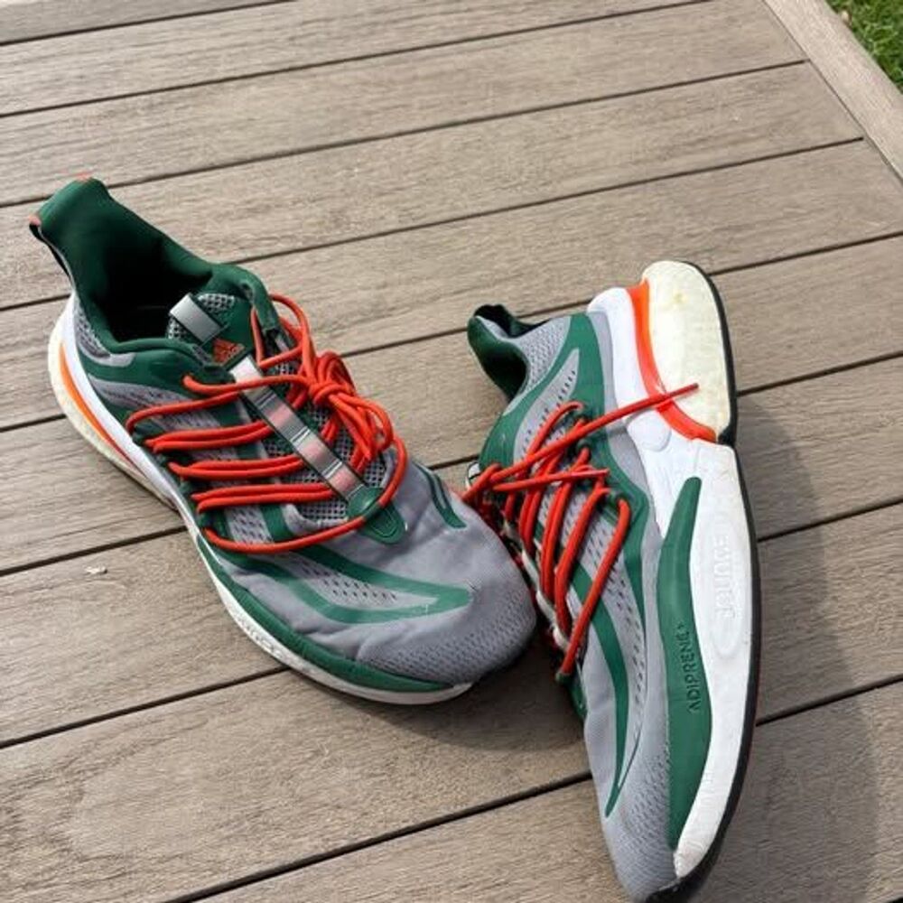 adidas Alphaboost V1 Miami Hurricanes Mens 11.5